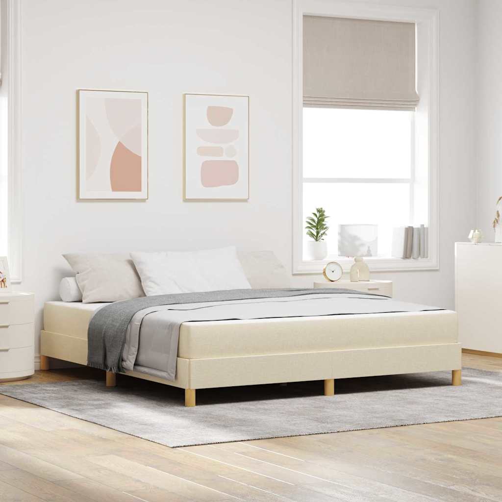 vidaXL Boxspring bed Lichtgrijs, Bruin 80 x 200 cm