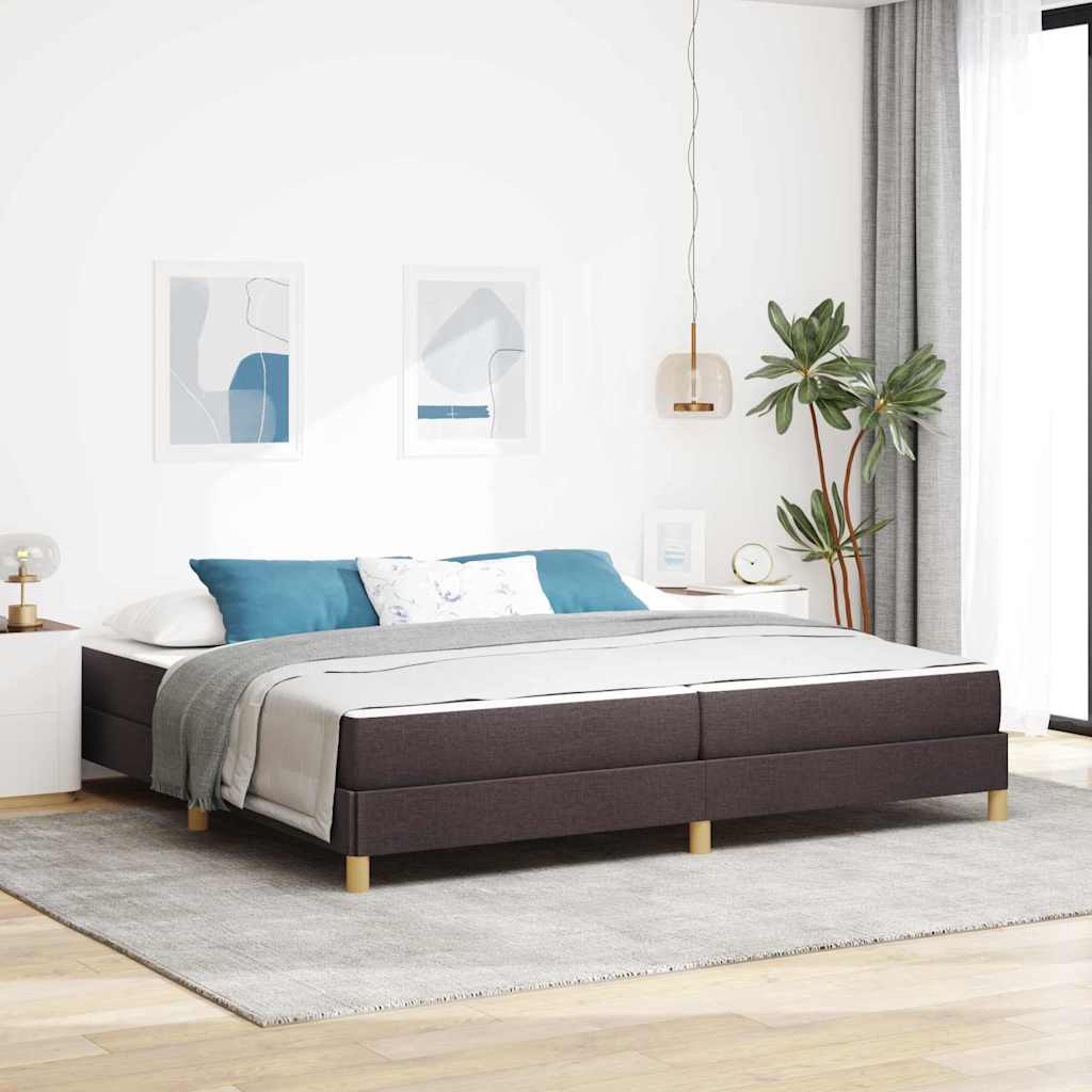 vidaXL Boxspring bed Lichtgrijs, Bruin 80 x 200 cm