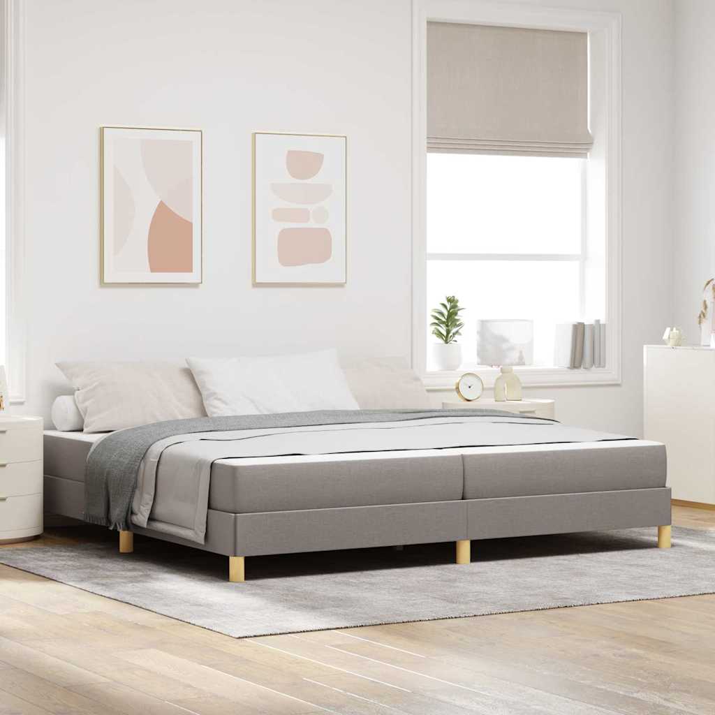 vidaXL Boxspring bed Lichtgrijs, Bruin 80 x 200 cm