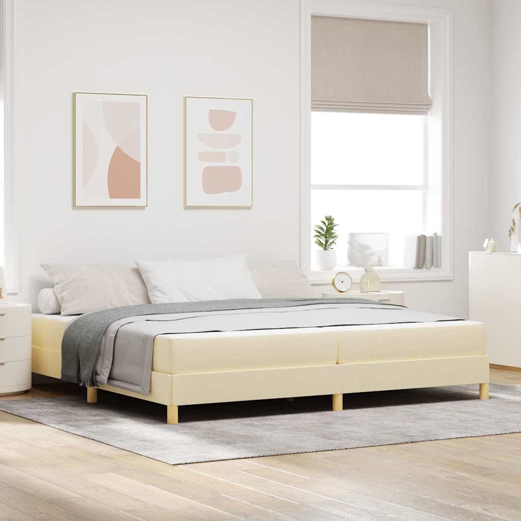 vidaXL Boxspring bed Lichtgrijs, Bruin 80 x 200 cm