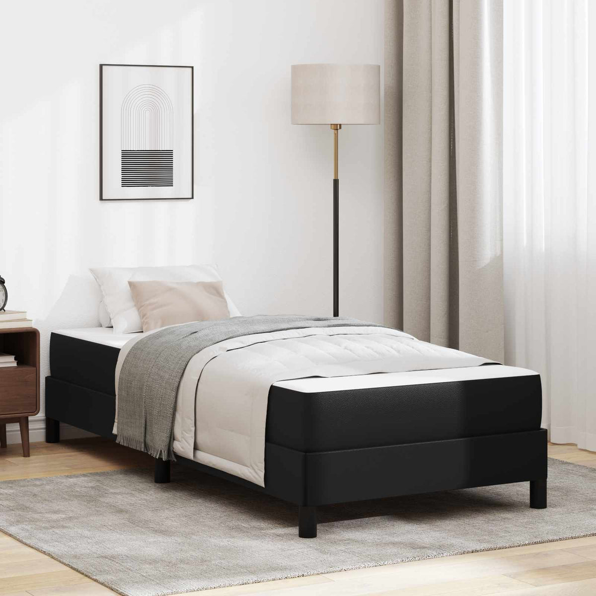 vidaXL Bed Zwart 80 x 200 cm Kunstleer