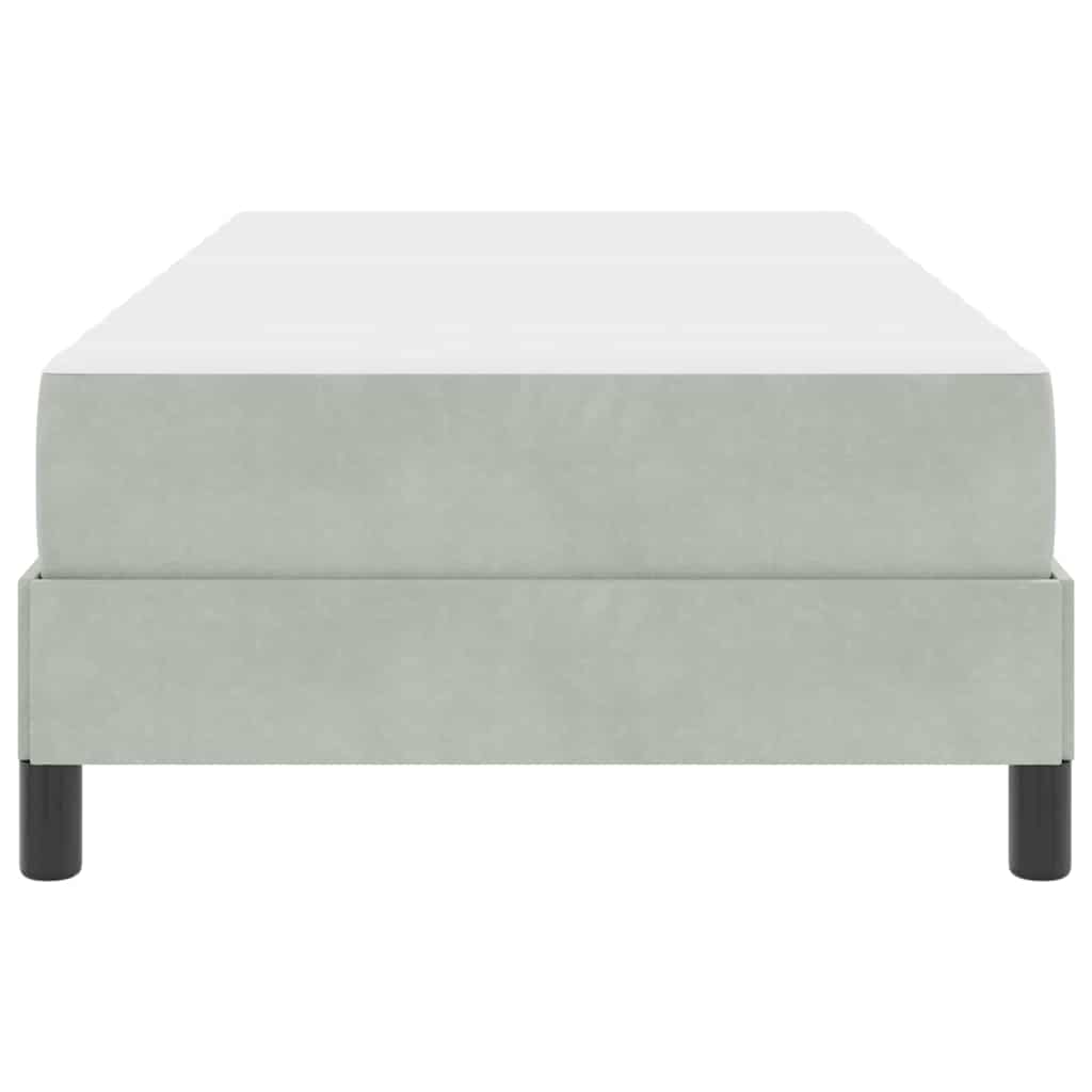 vidaXL Boxspringbed met matras Lichtgrijs 80 x 200 cm Fluweel