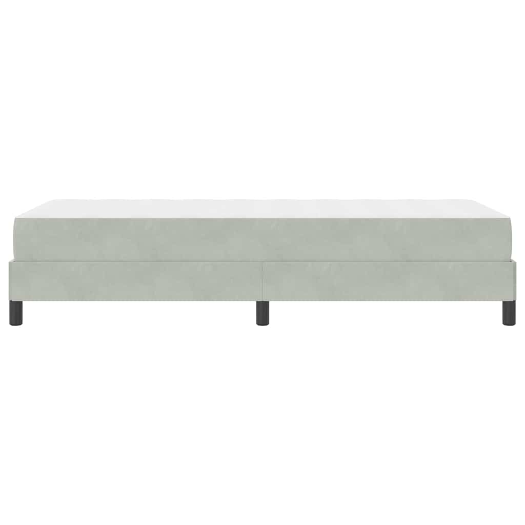 vidaXL Boxspringbed met matras Lichtgrijs 80 x 200 cm Fluweel