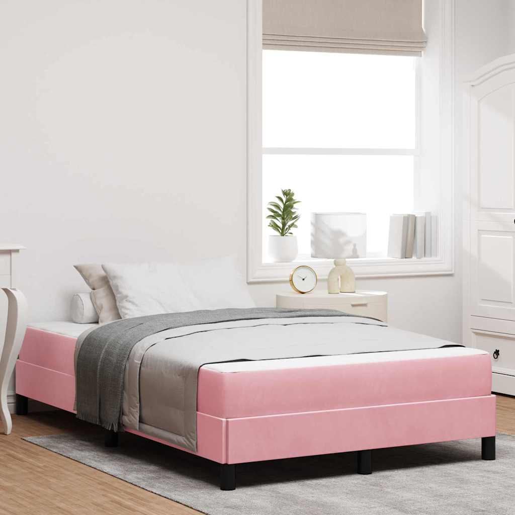 vidaXL Boxspringbed met matras Lichtgrijs 80 x 200 cm Fluweel