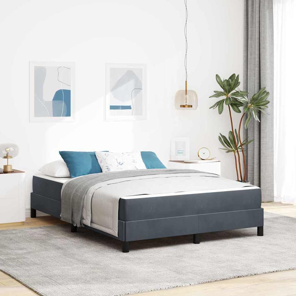 vidaXL Boxspringbed met matras Lichtgrijs 80 x 200 cm Fluweel