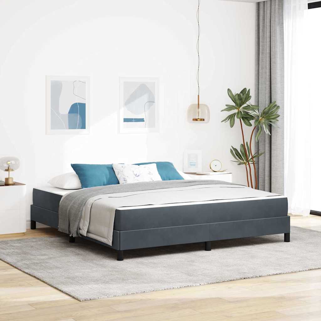 vidaXL Boxspringbed met matras Lichtgrijs 80 x 200 cm Fluweel