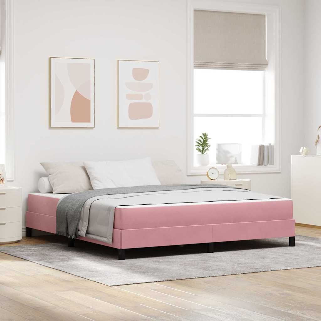 vidaXL Boxspringbed met matras Lichtgrijs 80 x 200 cm Fluweel