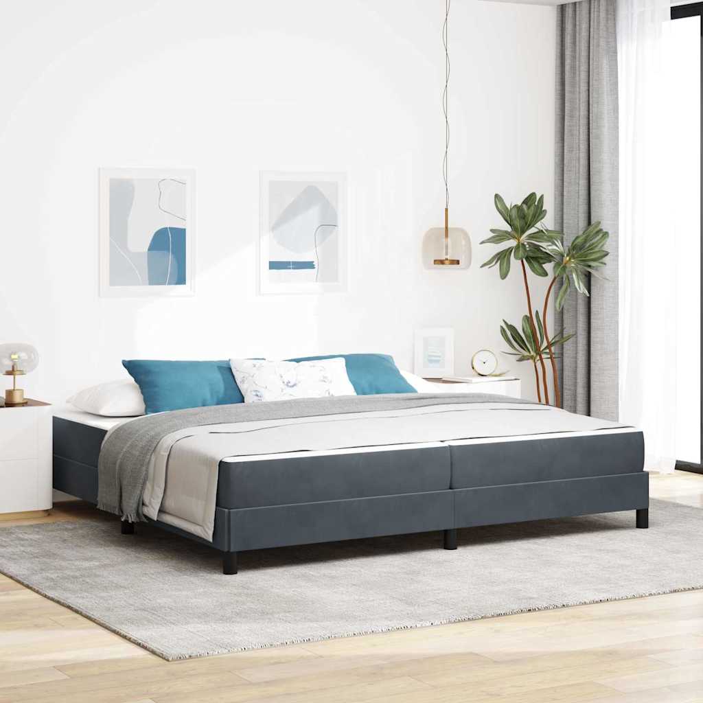 vidaXL Boxspringbed met matras Lichtgrijs 80 x 200 cm Fluweel