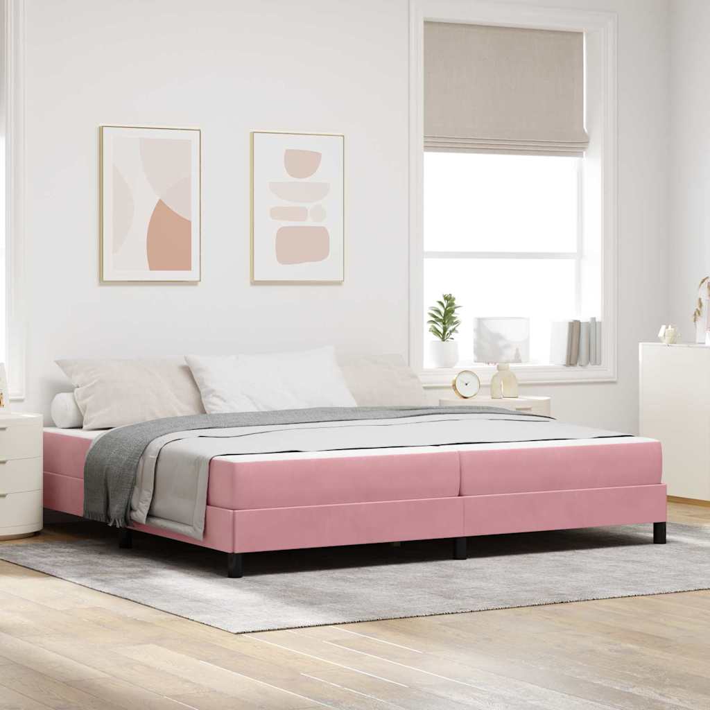 vidaXL Boxspringbed met matras Lichtgrijs 80 x 200 cm Fluweel