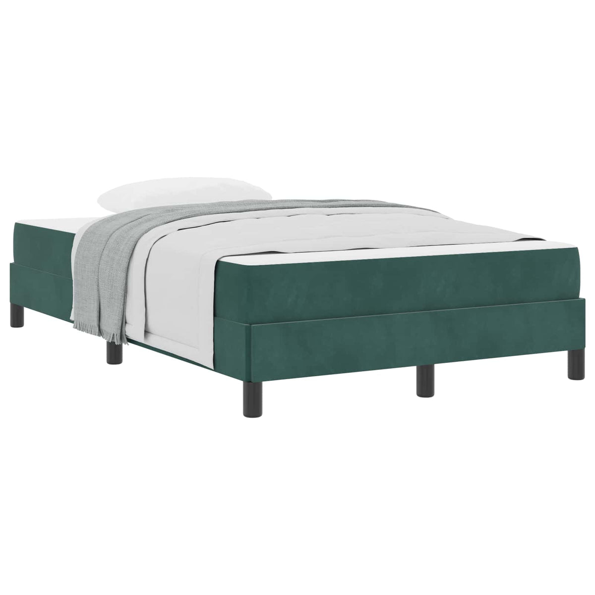 vidaXL Boxspringbed met matras Lichtgrijs 80 x 200 cm Fluweel