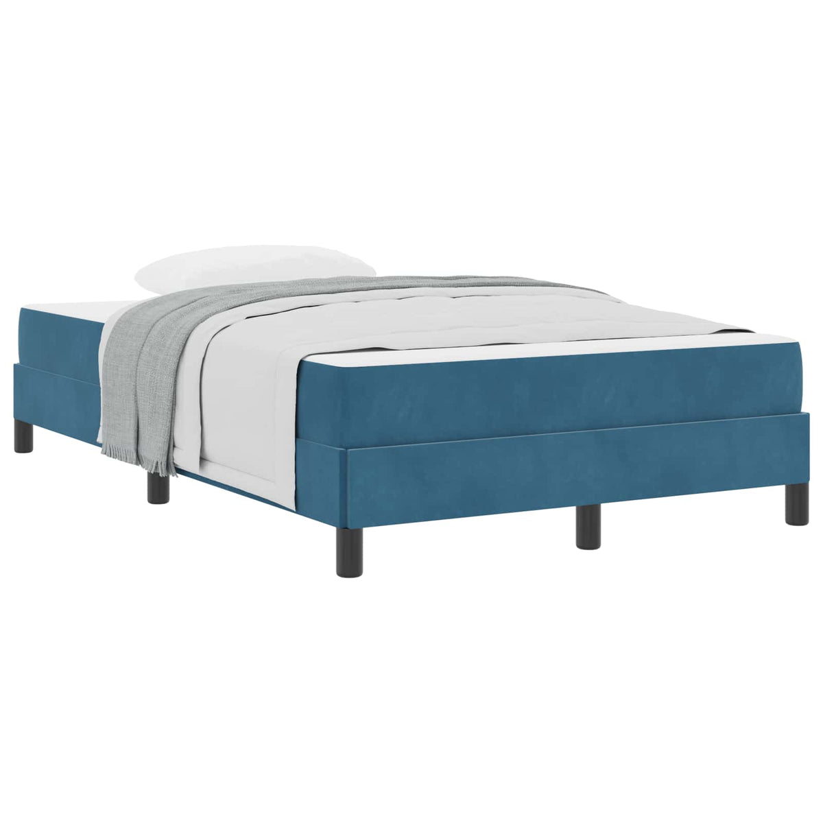 vidaXL Boxspringbed met matras Lichtgrijs 80 x 200 cm Fluweel