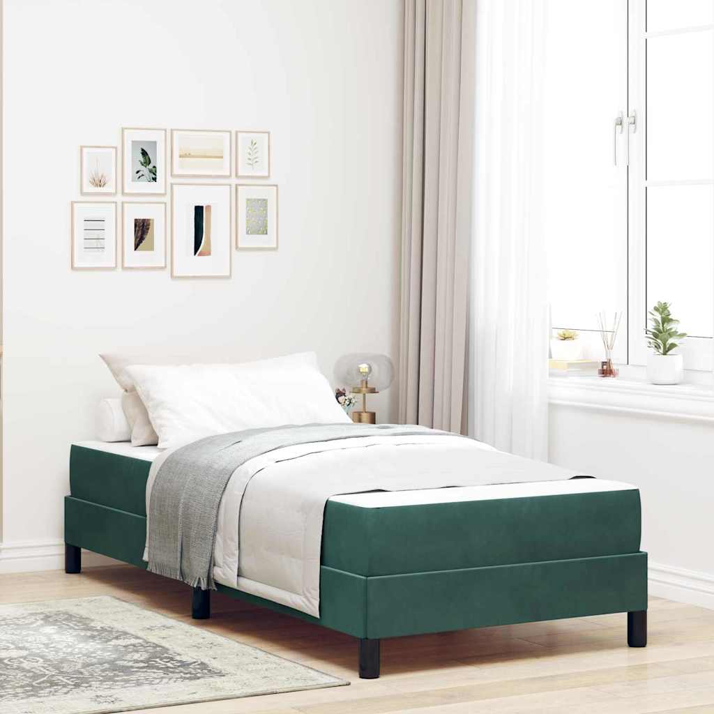 vidaXL Boxspringbed met matras Lichtgrijs 80 x 200 cm Fluweel