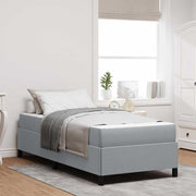 vidaXL Boxspring bed Lichtgrijs, Zwart 80 x 200 cm
