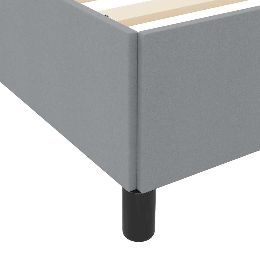 vidaXL Boxspring bed Lichtgrijs, Zwart 80 x 200 cm