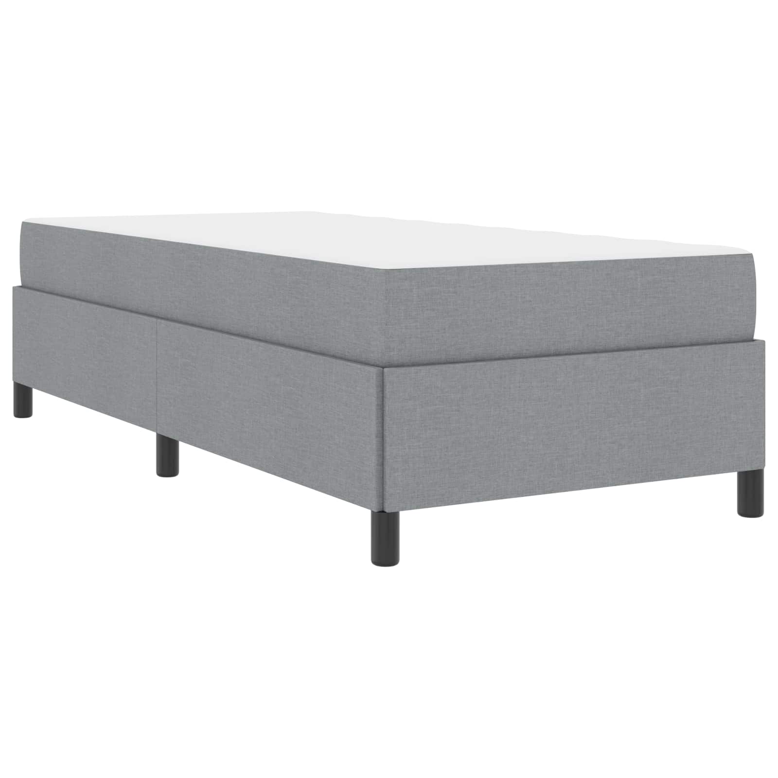 vidaXL Boxspring bed Lichtgrijs, Zwart 80 x 200 cm
