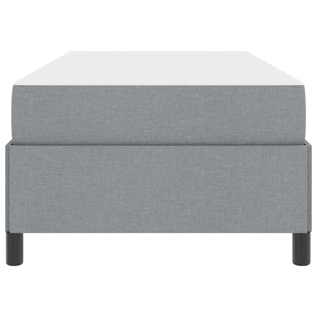 vidaXL Boxspring bed Lichtgrijs, Zwart 80 x 200 cm