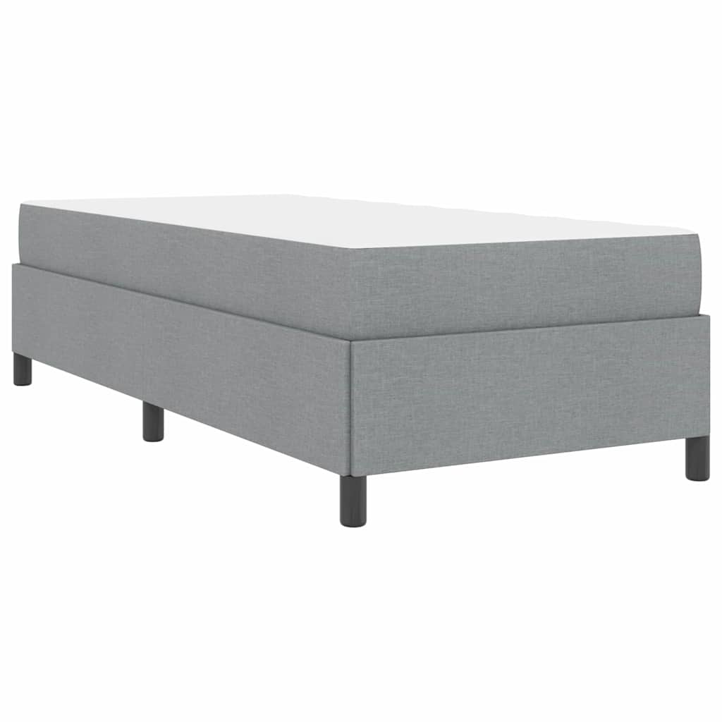 vidaXL Boxspring bed Lichtgrijs, Zwart 80 x 200 cm