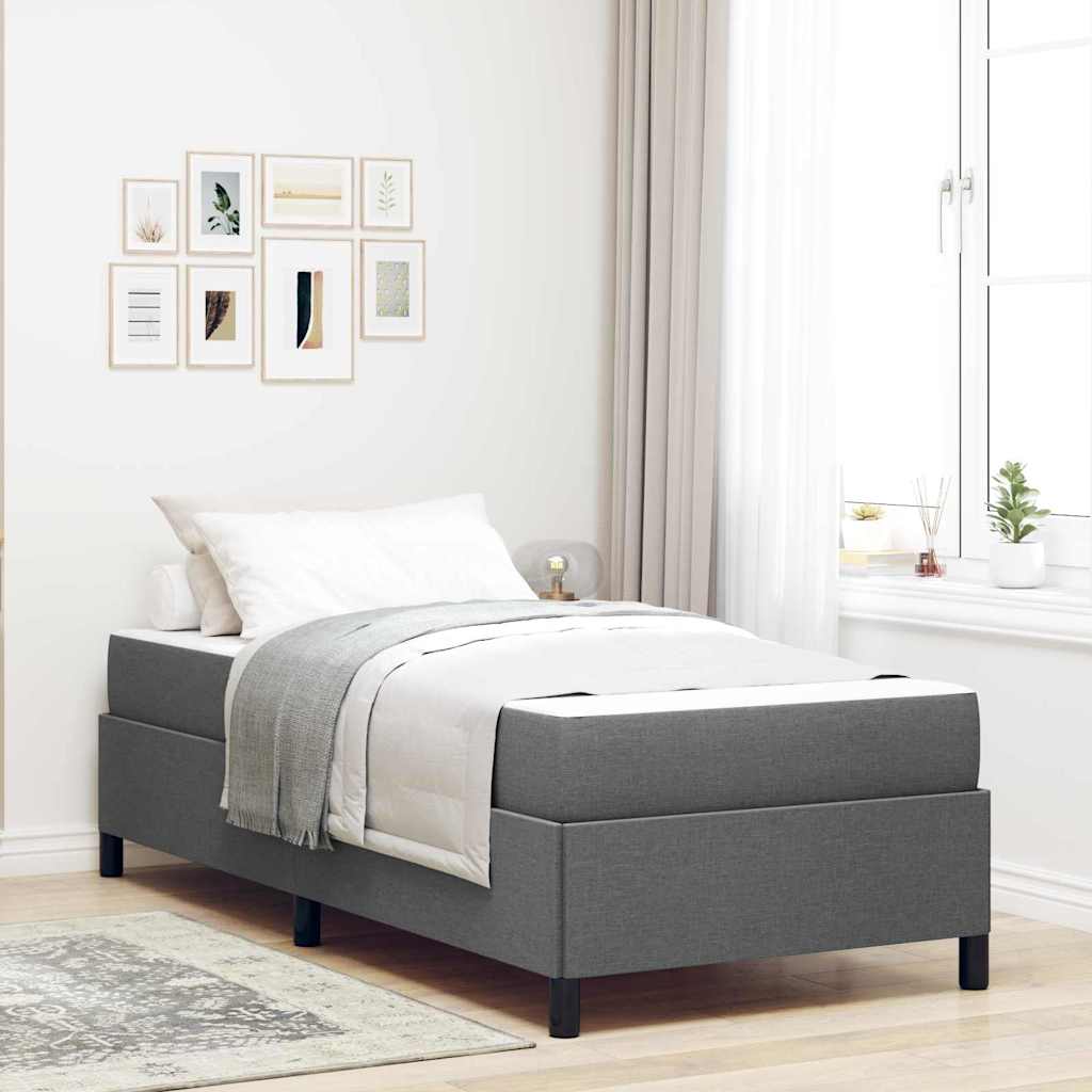 vidaXL Boxspring bed Lichtgrijs, Zwart 80 x 200 cm