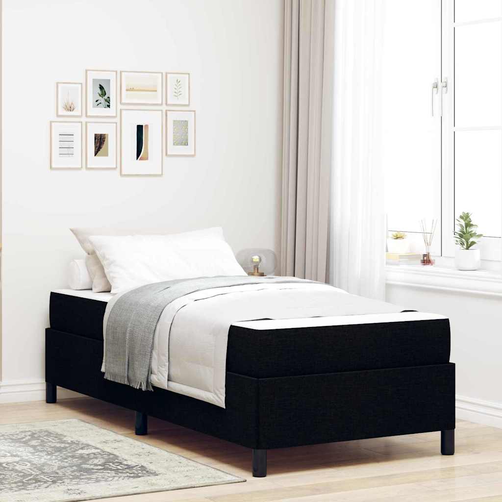 vidaXL Boxspring bed Lichtgrijs, Zwart 80 x 200 cm