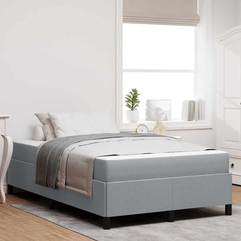 vidaXL Boxspring bed Lichtgrijs, Zwart 80 x 200 cm
