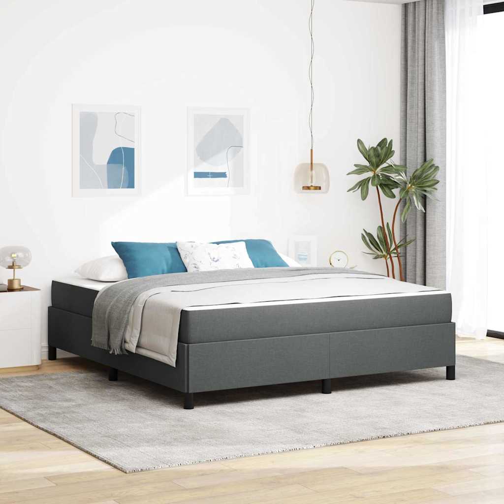 vidaXL Boxspring bed Lichtgrijs, Zwart 80 x 200 cm