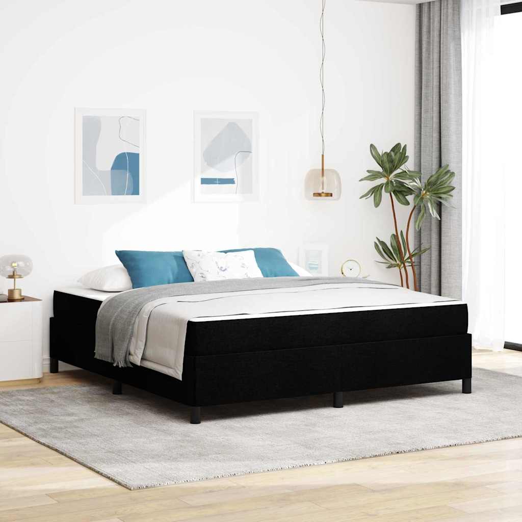vidaXL Boxspring bed Lichtgrijs, Zwart 80 x 200 cm