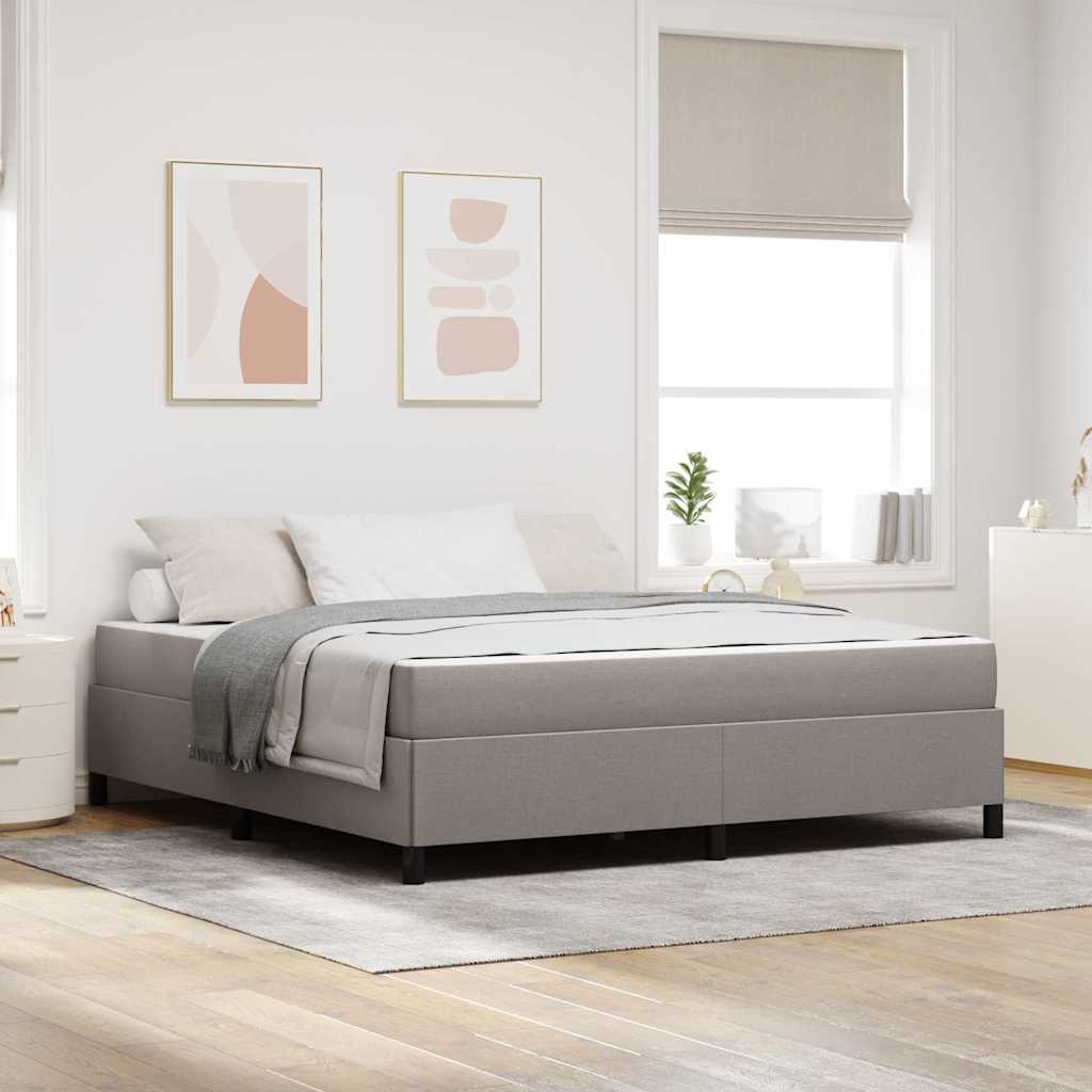 vidaXL Boxspring bed Lichtgrijs, Zwart 80 x 200 cm