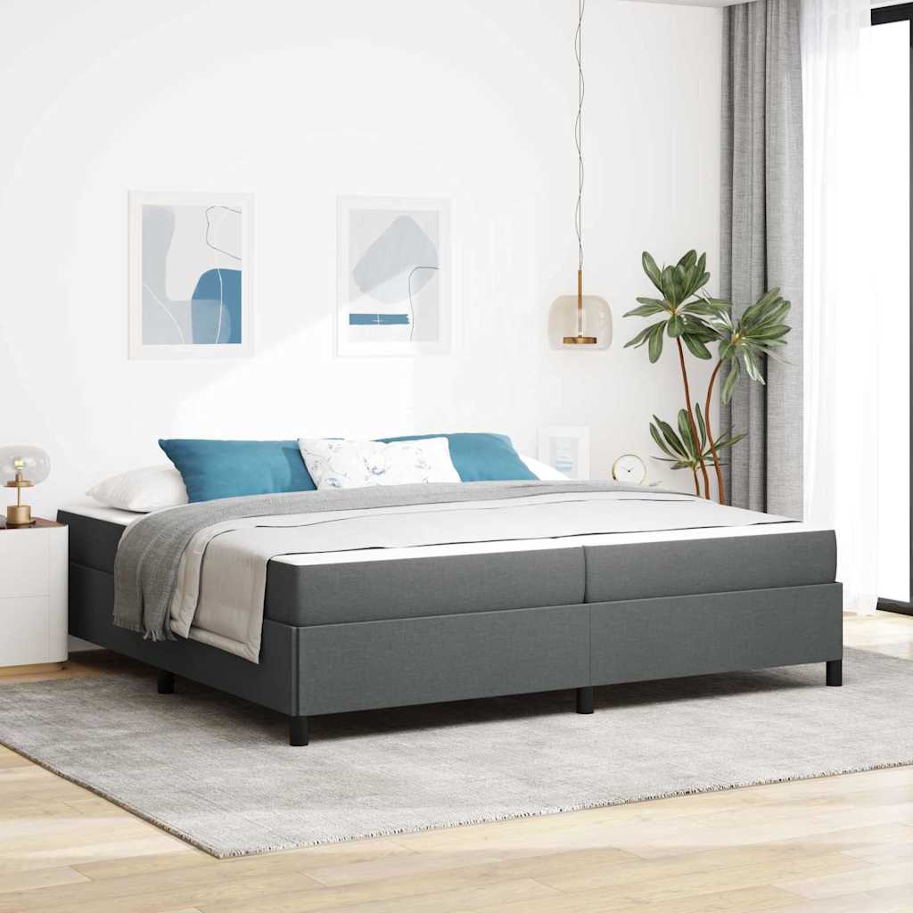 vidaXL Boxspring bed Lichtgrijs, Zwart 80 x 200 cm