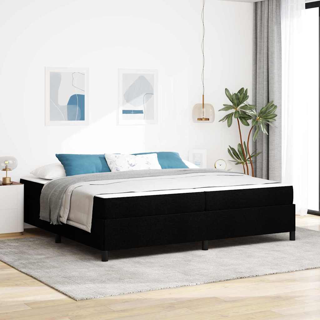 vidaXL Boxspring bed Lichtgrijs, Zwart 80 x 200 cm
