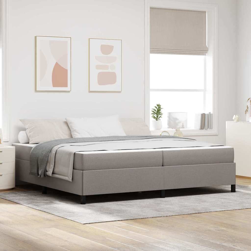 vidaXL Boxspring bed Lichtgrijs, Zwart 80 x 200 cm
