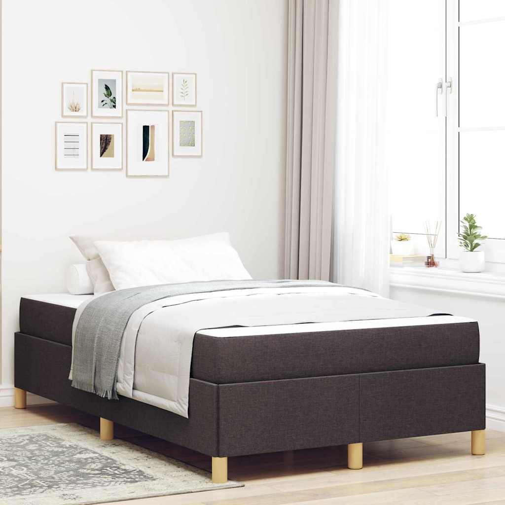vidaXL Boxspring bed Lichtgrijs en Bruin en Wit 80 x 200 cm Stof
