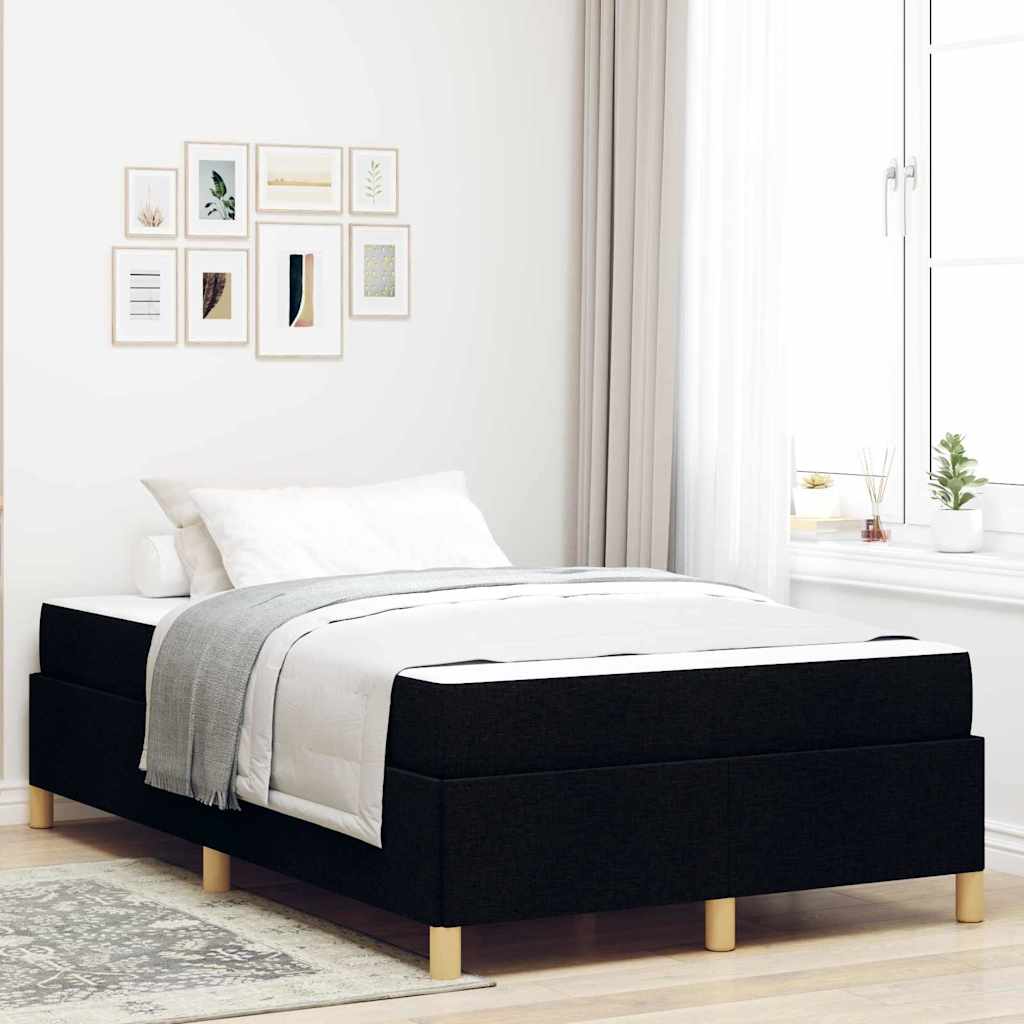 vidaXL Boxspring bed Lichtgrijs en Bruin en Wit 80 x 200 cm Stof