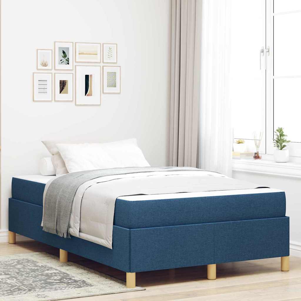 vidaXL Boxspring bed Lichtgrijs en Bruin en Wit 80 x 200 cm Stof