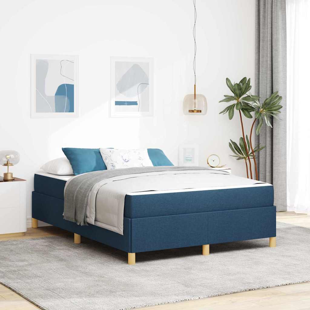 vidaXL Boxspring bed Lichtgrijs en Bruin en Wit 80 x 200 cm Stof