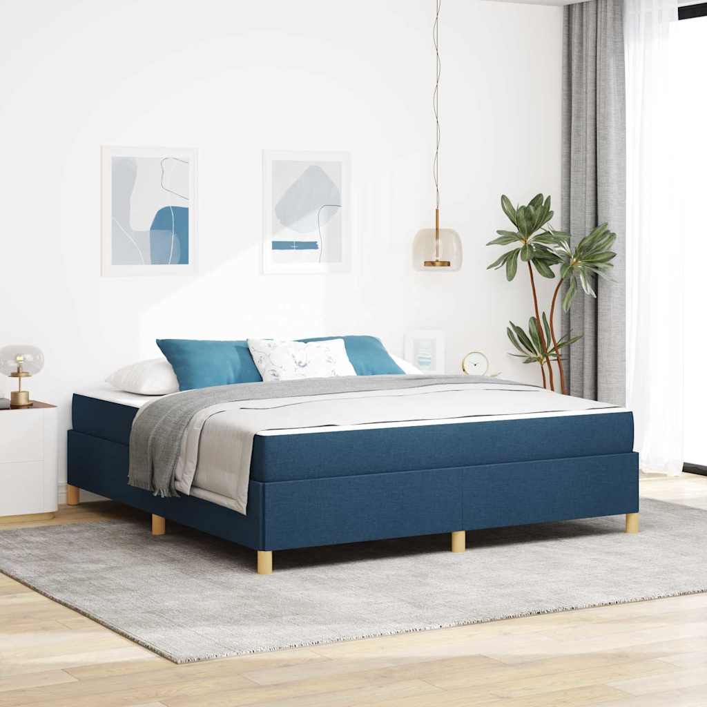 vidaXL Boxspring bed Lichtgrijs en Bruin en Wit 80 x 200 cm Stof