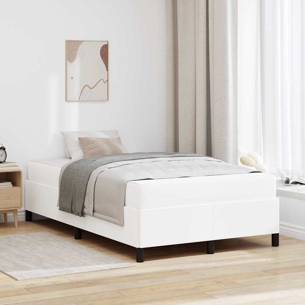 vidaXL Bedframe met matras met matras Zwart 80 x 200 cm Kunstleer