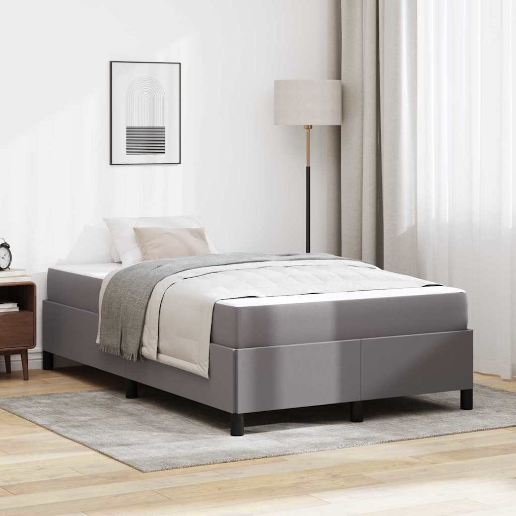 vidaXL Bedframe met matras met matras Zwart 80 x 200 cm Kunstleer