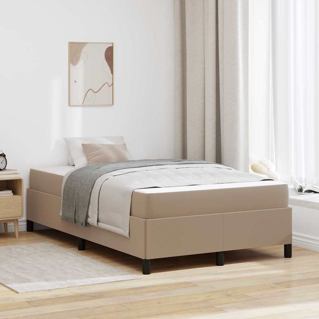 vidaXL Bedframe met matras met matras Zwart 80 x 200 cm Kunstleer