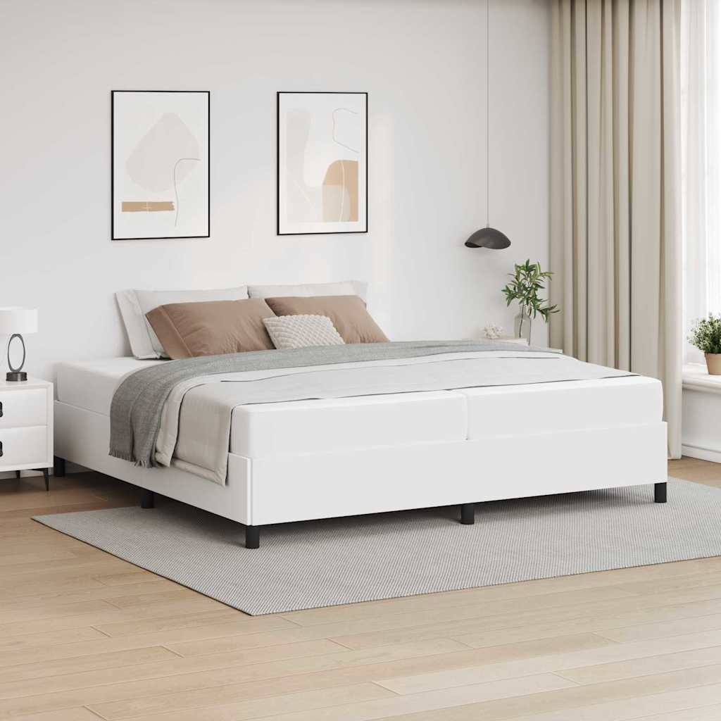 vidaXL Bedframe met matras met matras Zwart 80 x 200 cm Kunstleer
