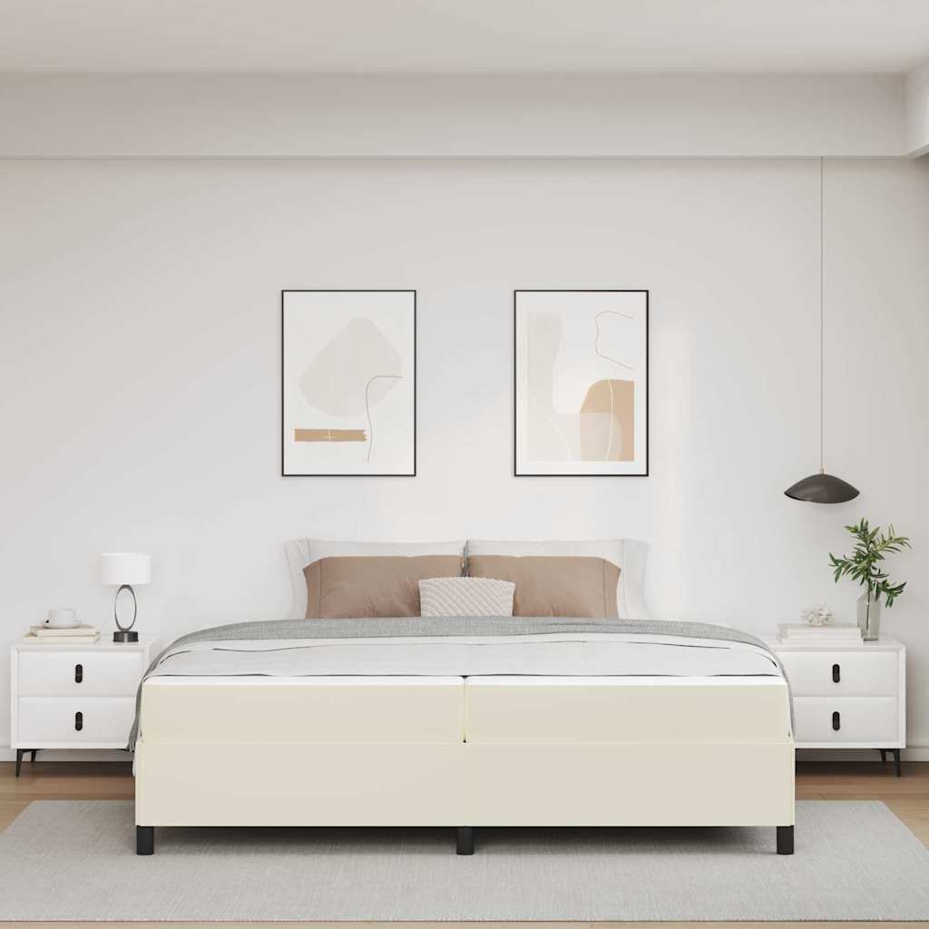 vidaXL Bedframe met matras met matras Zwart 80 x 200 cm Kunstleer