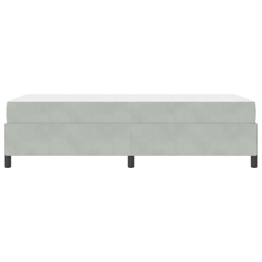 vidaXL Bedframe Lichtgrijs, grijs en wit 80 x 200 cm Fluweel