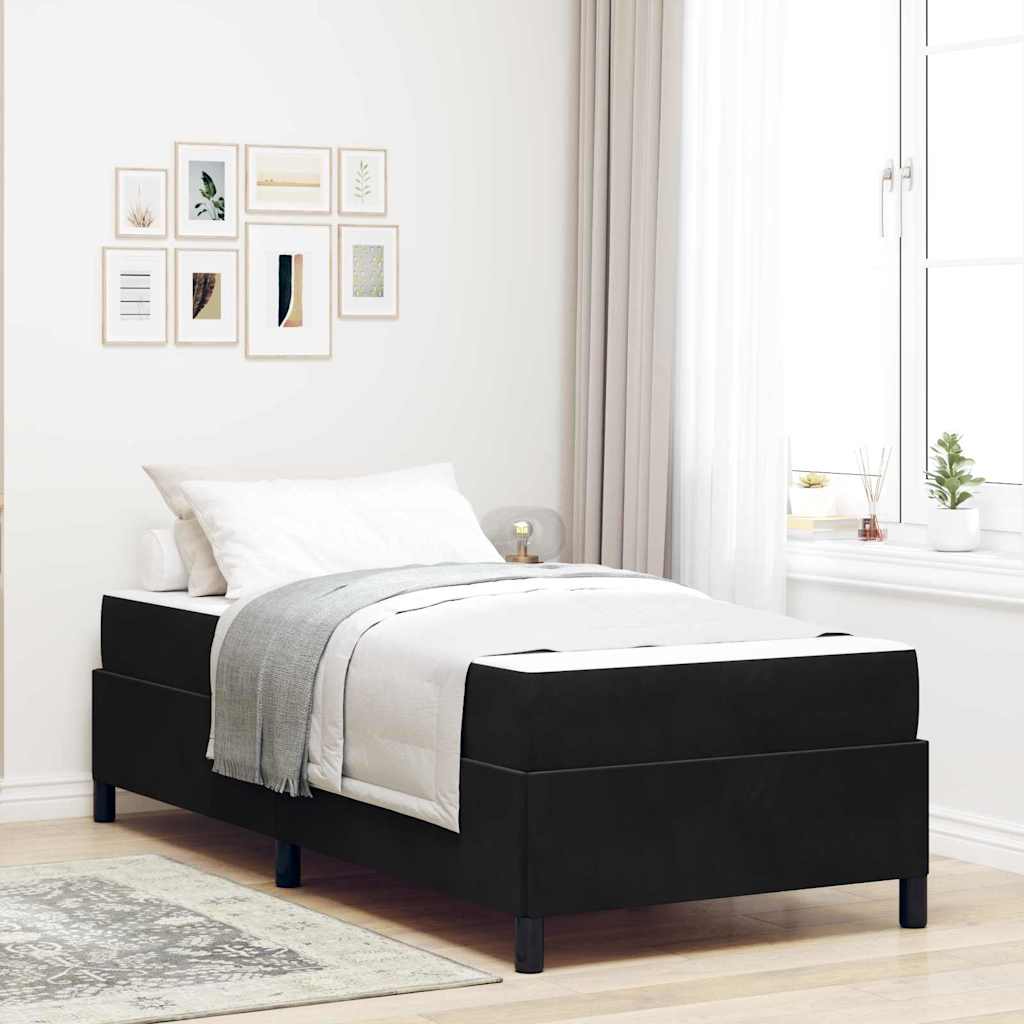 vidaXL Bedframe Lichtgrijs, grijs en wit 80 x 200 cm Fluweel