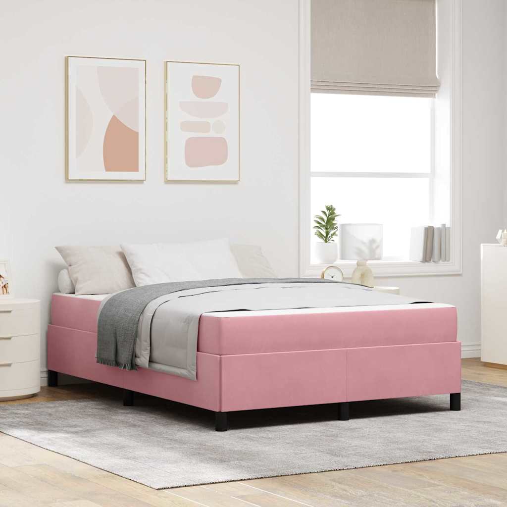vidaXL Bedframe Lichtgrijs, grijs en wit 80 x 200 cm Fluweel