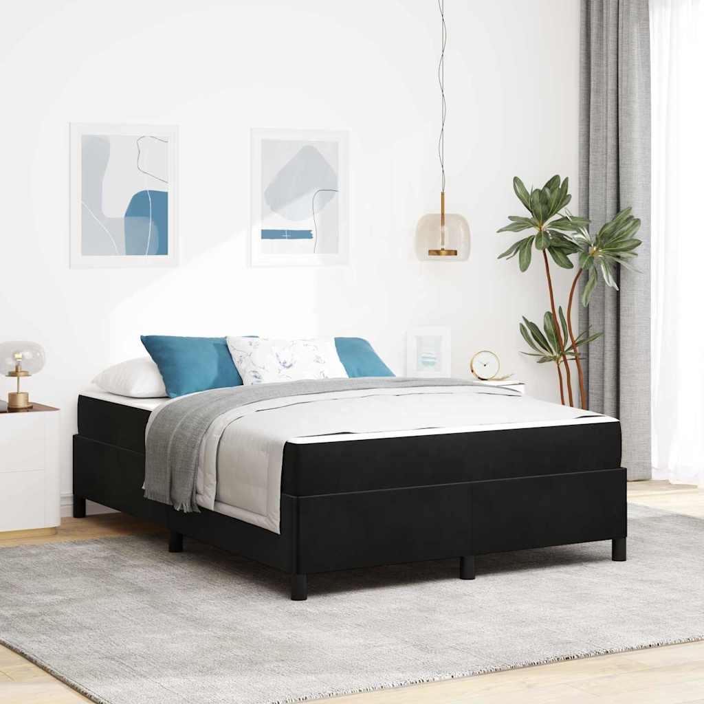 vidaXL Bedframe Lichtgrijs, grijs en wit 80 x 200 cm Fluweel