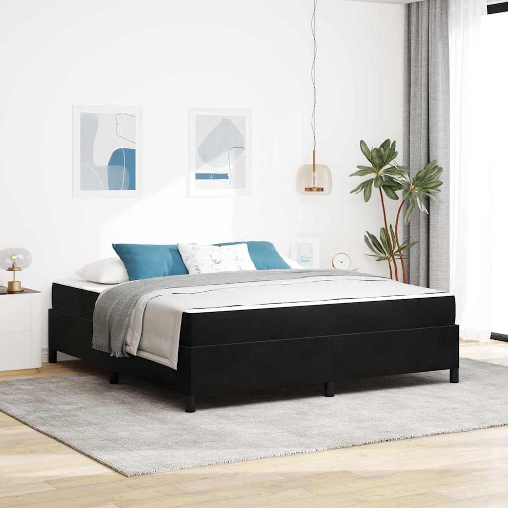 vidaXL Bedframe Lichtgrijs, grijs en wit 80 x 200 cm Fluweel