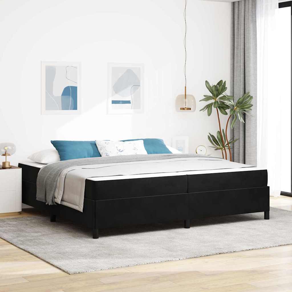vidaXL Bedframe Lichtgrijs, grijs en wit 80 x 200 cm Fluweel