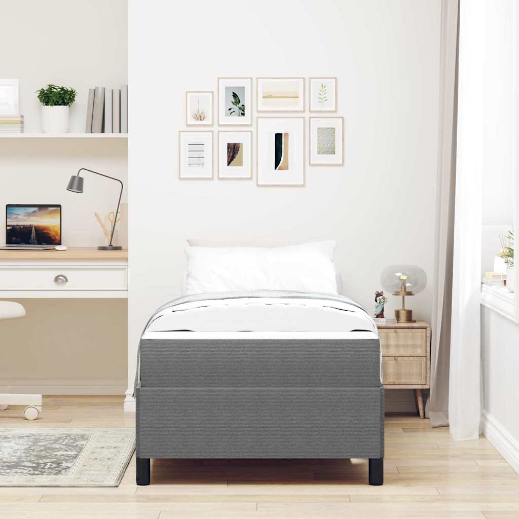vidaXL Bedframe Lichtgrijs 80 x 200 cm Katoenen stof