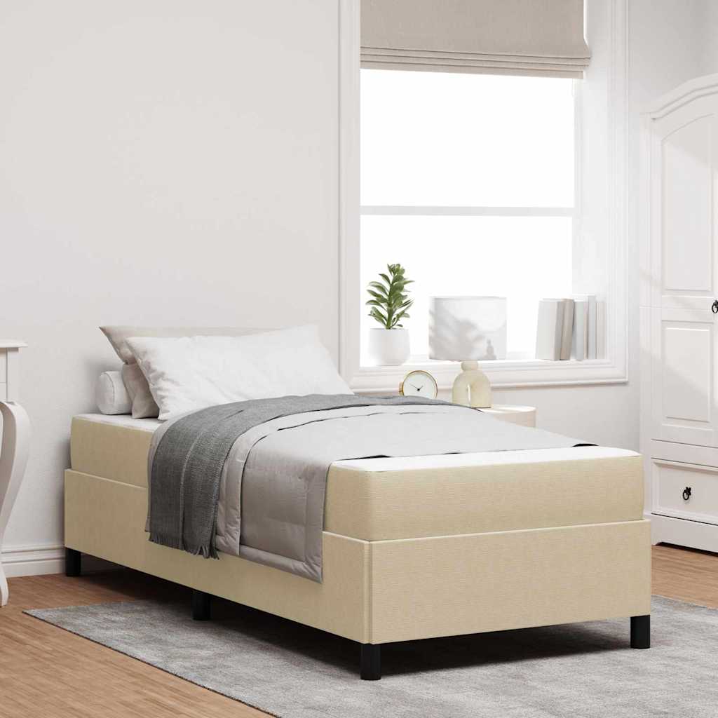 vidaXL Bedframe Lichtgrijs 80 x 200 cm Katoenen stof