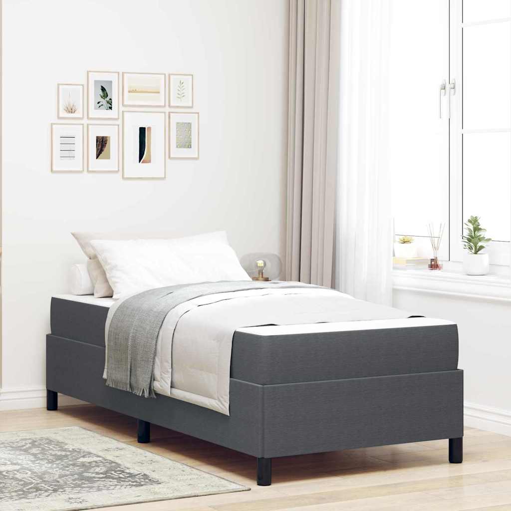vidaXL Bedframe Lichtgrijs 80 x 200 cm Katoenen stof