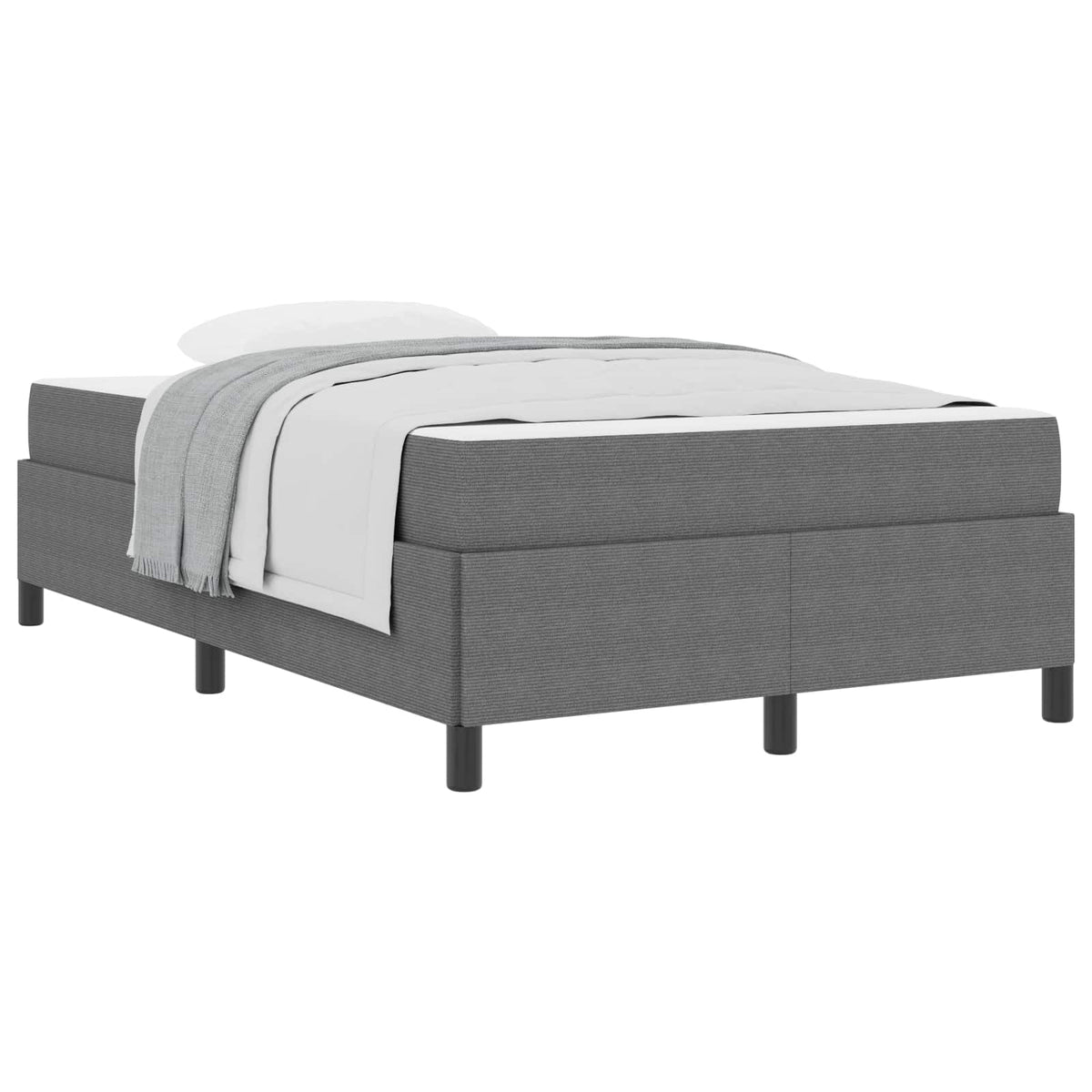 vidaXL Bedframe Lichtgrijs 80 x 200 cm Katoenen stof